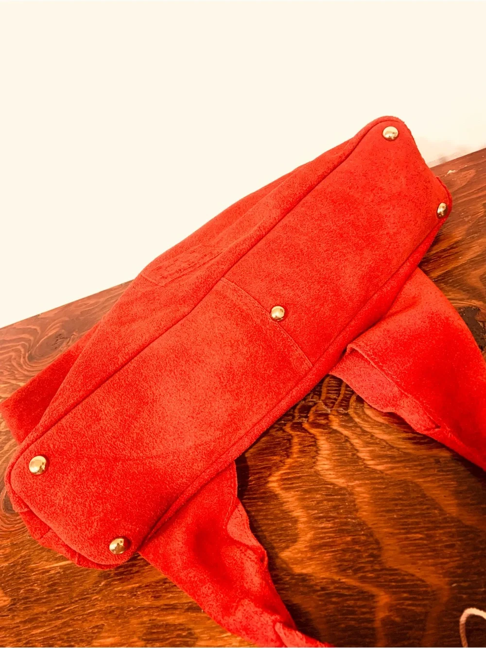 New✨ HAUTE HIPPIE Genuine Suede Triangle Hobo Shoulder Bag